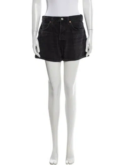Pre-owned Agolde Mini Shorts In Gray