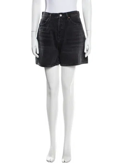 Pre-owned Agolde Mini Shorts In Gray