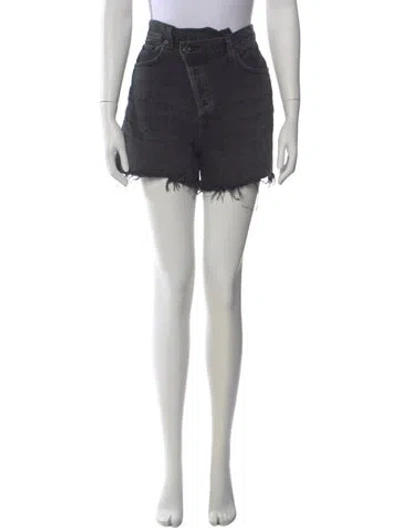 Pre-owned Agolde Mini Shorts In Gray