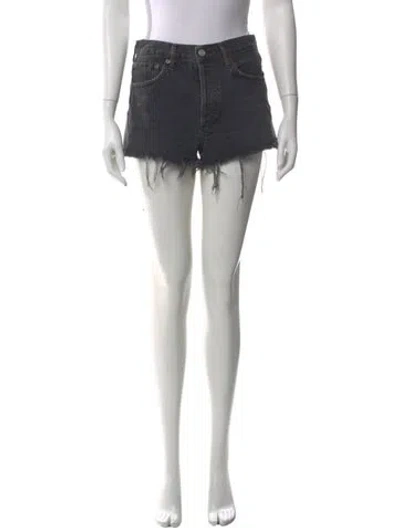 Pre-owned Agolde Mini Shorts In Gray