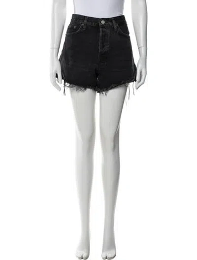 Pre-owned Agolde Mini Shorts In Gray