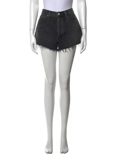 Pre-owned Agolde Mini Shorts In Gray