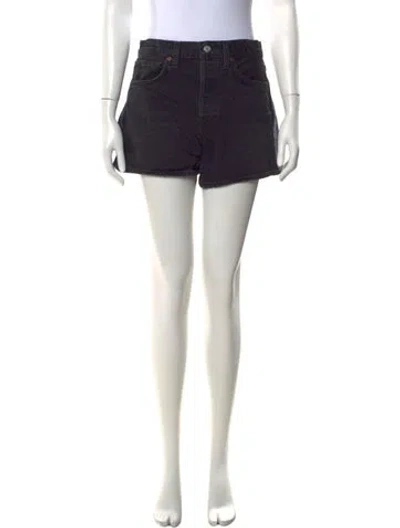 Pre-owned Agolde Mini Shorts In Gray