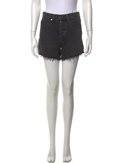 Pre-owned Agolde Mini Shorts In Gray
