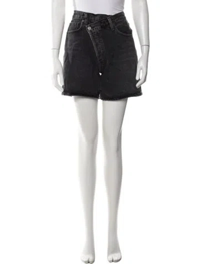 Pre-owned Agolde Mini Shorts In Gray