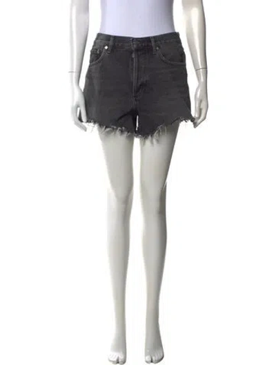 Pre-owned Agolde Mini Shorts In Gray