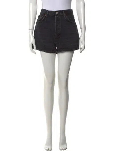 Pre-owned Agolde Mini Shorts In Gray