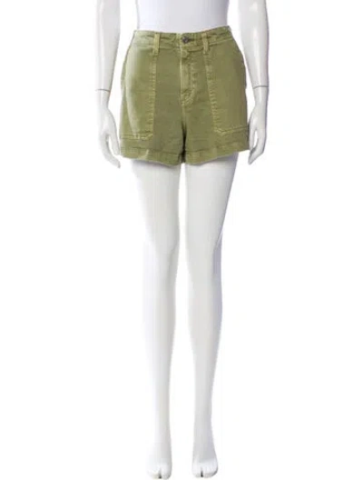 Pre-owned Agolde Mini Shorts In Green