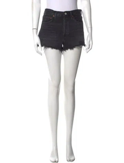 Pre-owned Agolde Mini Shorts In Grey