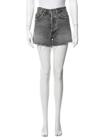 Pre-owned Agolde Mini Shorts In Grey