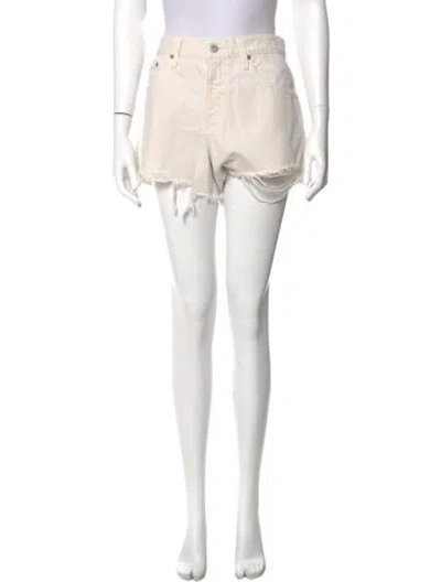 Pre-owned Agolde Mini Shorts In Neutral