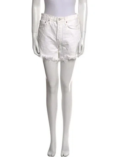 Pre-owned Agolde Mini Shorts In Neutral