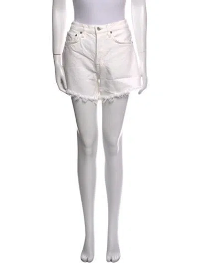 Pre-owned Agolde Mini Shorts In Neutral