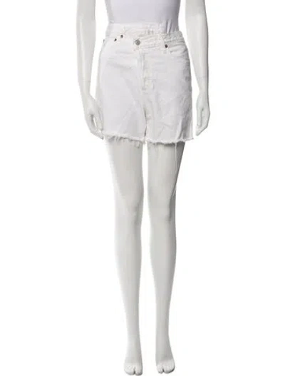 Pre-owned Agolde Mini Shorts In Neutral