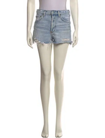 Pre-owned Agolde Mini Shorts In Neutral