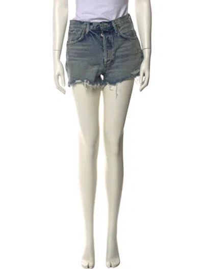 Pre-owned Agolde Mini Shorts In Neutral