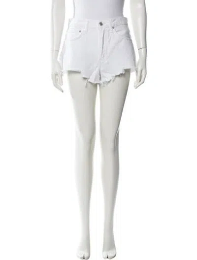 Pre-owned Agolde Mini Shorts In Neutral