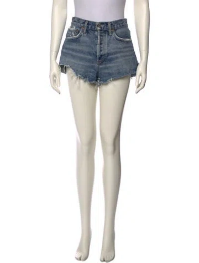 Pre-owned Agolde Mini Shorts In Neutral
