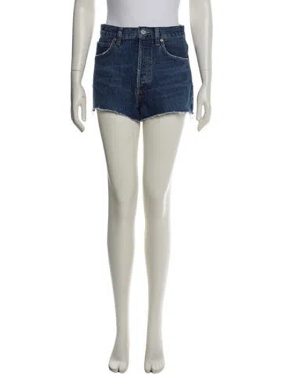 Pre-owned Agolde Mini Shorts In Neutral