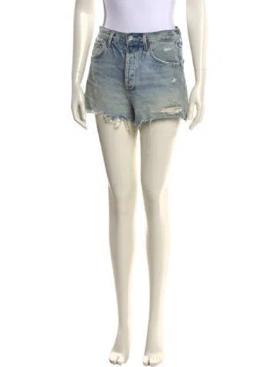 Pre-owned Agolde Mini Shorts In Neutral