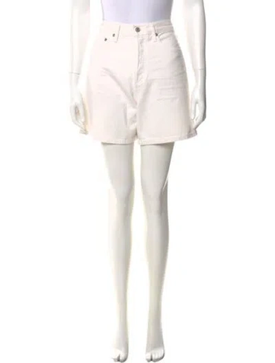 Pre-owned Agolde Mini Shorts In Neutral