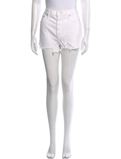 Pre-owned Agolde Mini Shorts In Neutral
