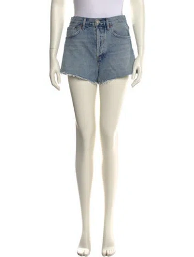 Pre-owned Agolde Mini Shorts In Neutral