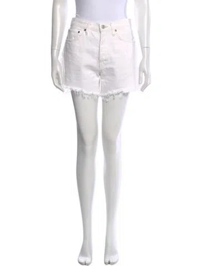 Pre-owned Agolde Mini Shorts In Neutral