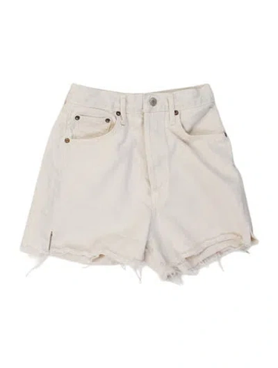 Pre-owned Agolde Mini Shorts In Neutral
