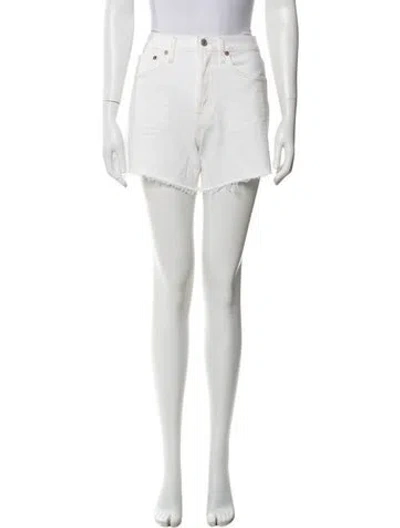 Pre-owned Agolde Mini Shorts In Neutral