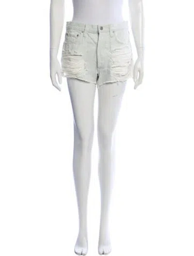 Pre-owned Agolde Mini Shorts In Neutral