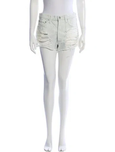 Pre-owned Agolde Mini Shorts In Neutral