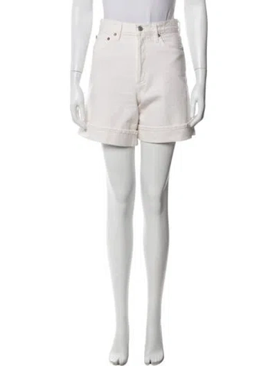 Pre-owned Agolde Mini Shorts In Neutral