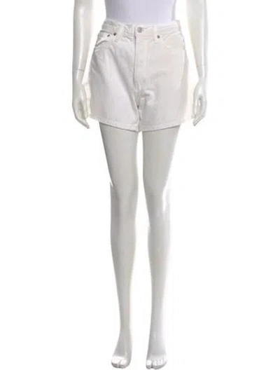 Pre-owned Agolde Mini Shorts In Neutral
