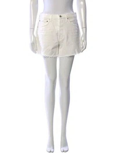 Pre-owned Agolde Mini Shorts In Neutral