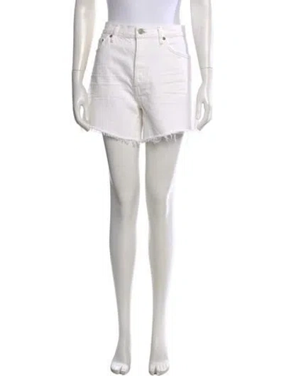 Pre-owned Agolde Mini Shorts In Neutral