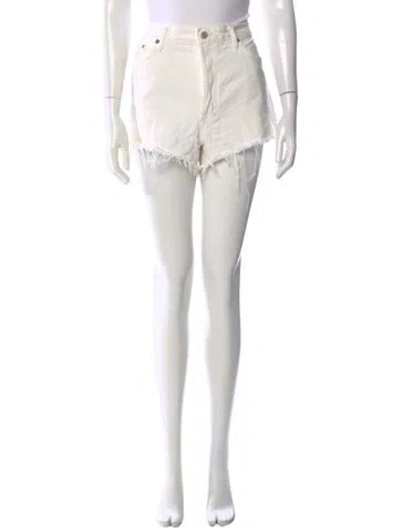 Pre-owned Agolde Mini Shorts In Neutral