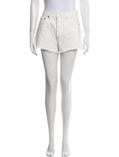 Pre-owned Agolde Mini Shorts In Neutral