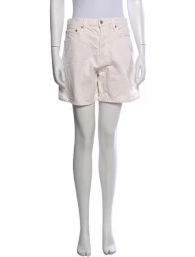 Pre-owned Agolde Mini Shorts In Neutral