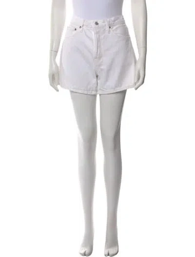 Pre-owned Agolde Mini Shorts In Neutral