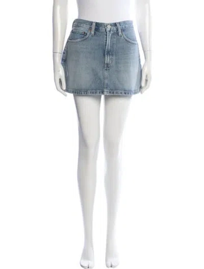 Pre-owned Agolde Mini Shorts In Neutral