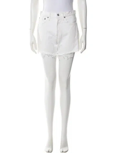 Pre-owned Agolde Mini Shorts In Neutral