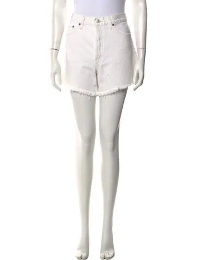 Pre-owned Agolde Mini Shorts In Neutral