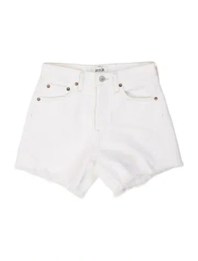 Pre-owned Agolde Mini Shorts In Neutral