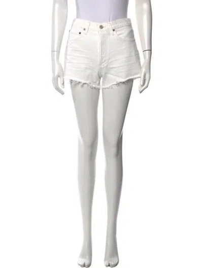 Pre-owned Agolde Mini Shorts In Neutral