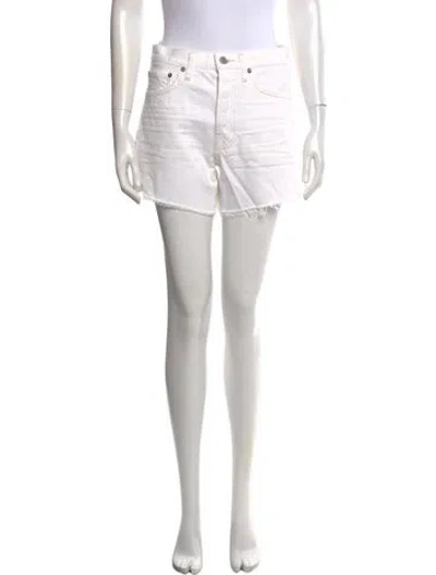 Pre-owned Agolde Mini Shorts In Neutral