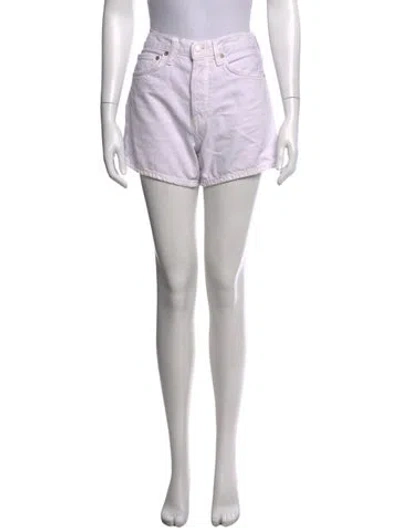 Pre-owned Agolde Mini Shorts In Neutrals