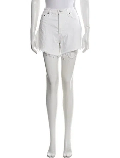 Pre-owned Agolde Mini Shorts In Neutrals