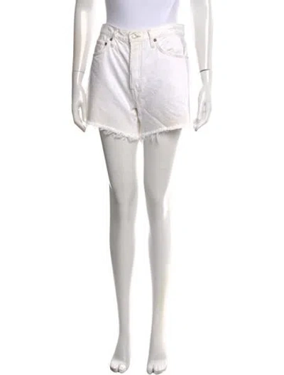 Pre-owned Agolde Mini Shorts In Neutrals