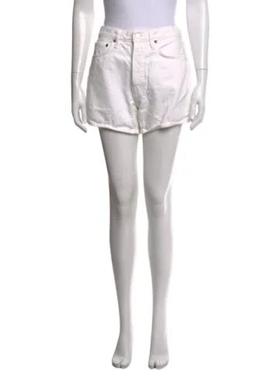 Pre-owned Agolde Mini Shorts In Neutrals